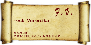 Fock Veronika névjegykártya
