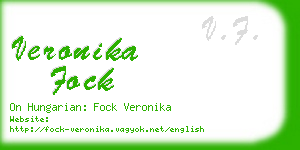 veronika fock business card